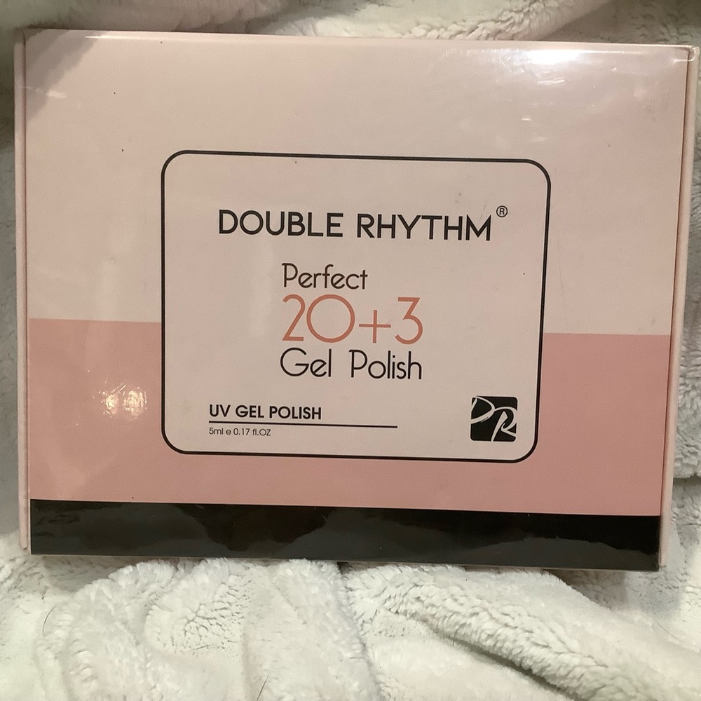 Double Rhythm Gel Nail Polish Kit 20+3 - 20 UV Gel Polish Colors & 3 No WipeBase